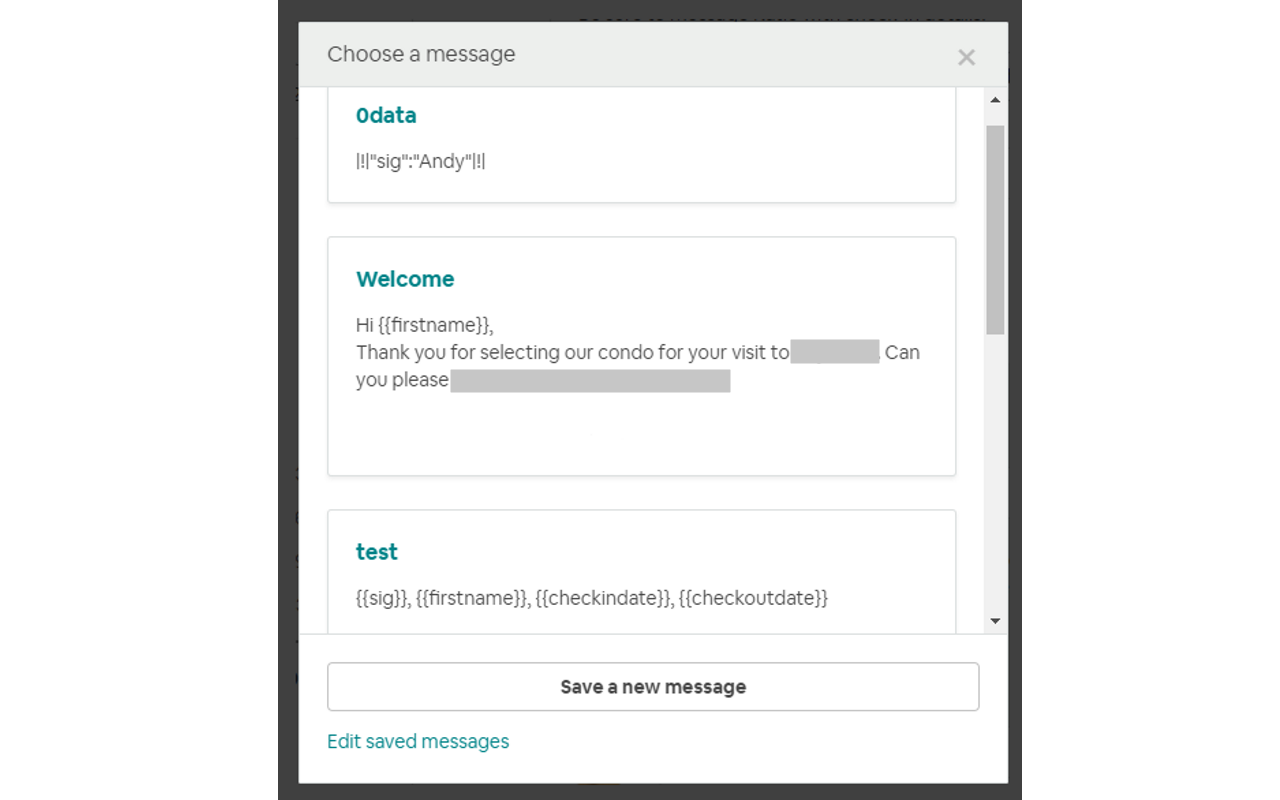 Airbnb Message Template截图1