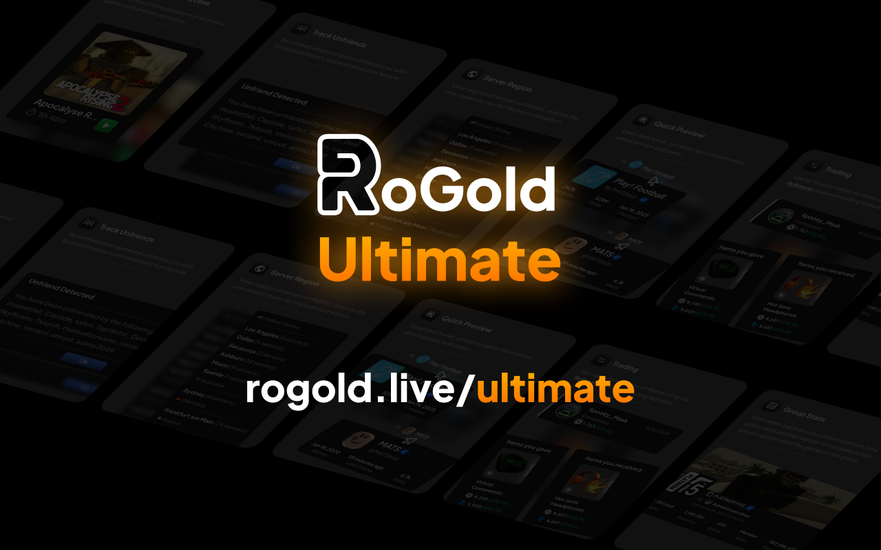 RoGold Ultimate - Roblox Enhancer截图1