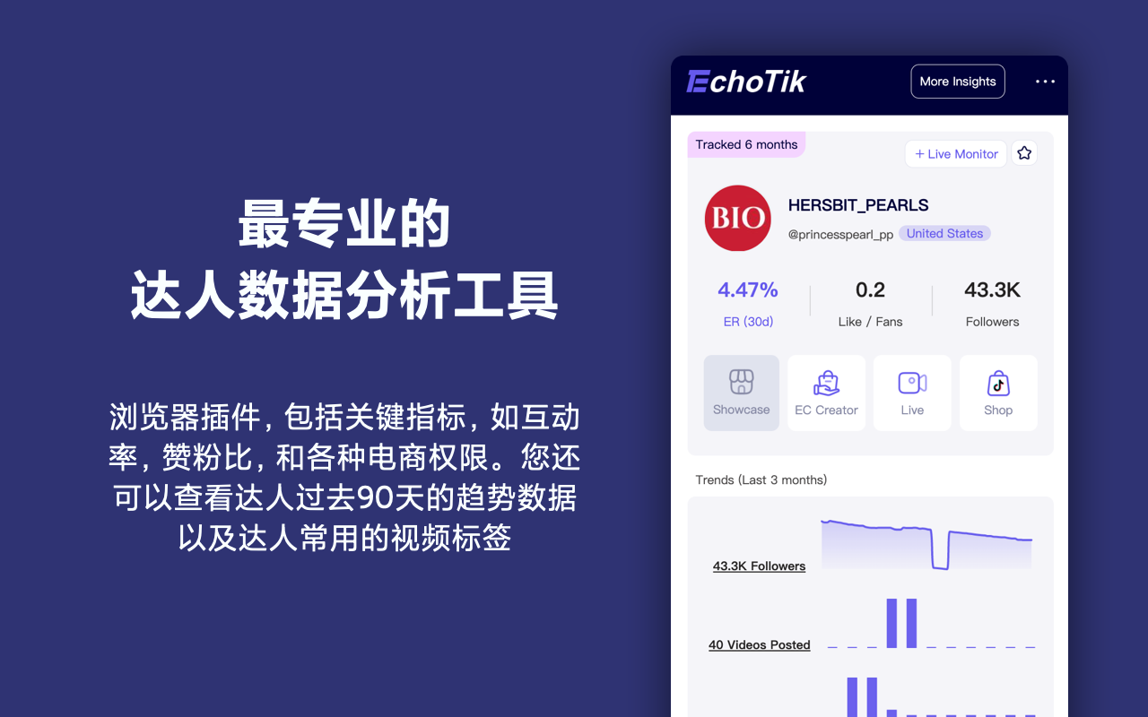 TikTok Analytics By EchoTik截图4