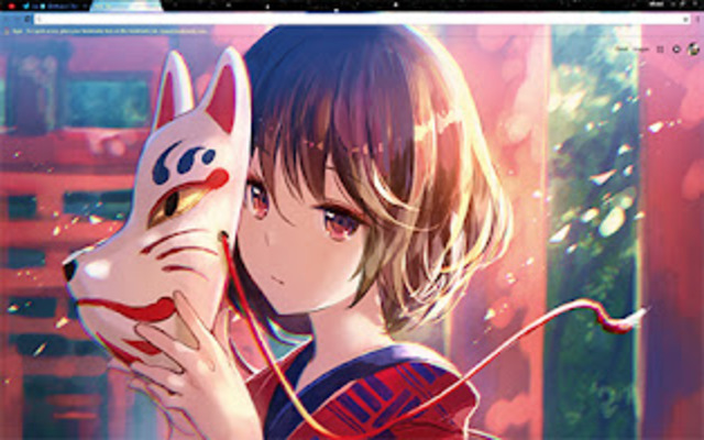 Anime ART | Pretty girl in the cat's mask截图2
