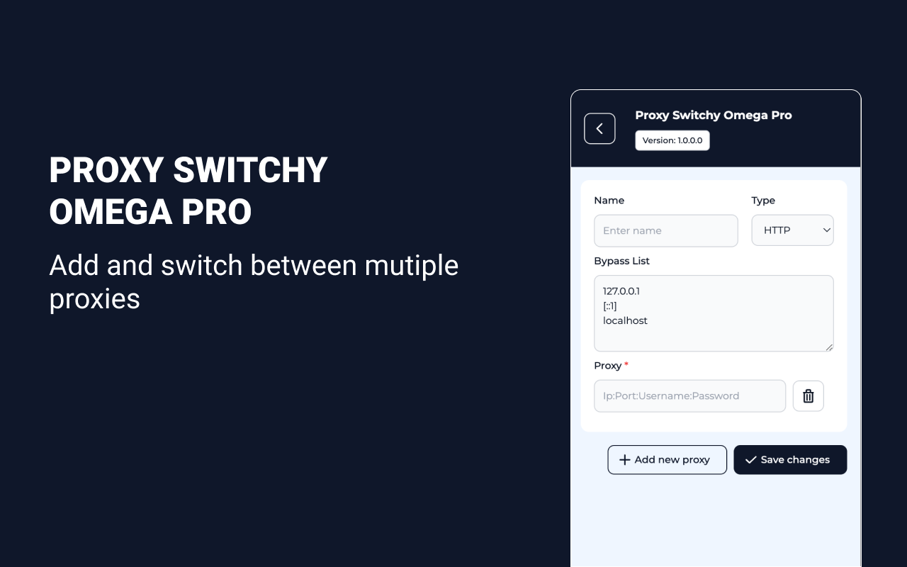 Proxy SwitchyOmega Pro截图3