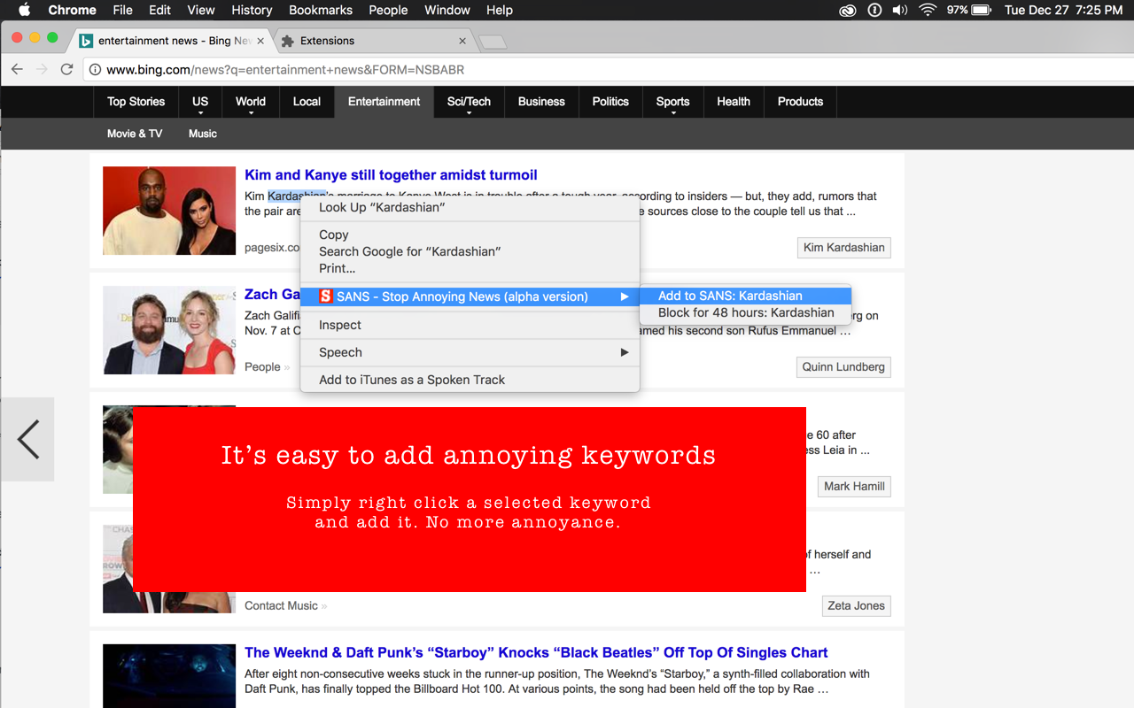 SANS - Stop Annoying News截图1