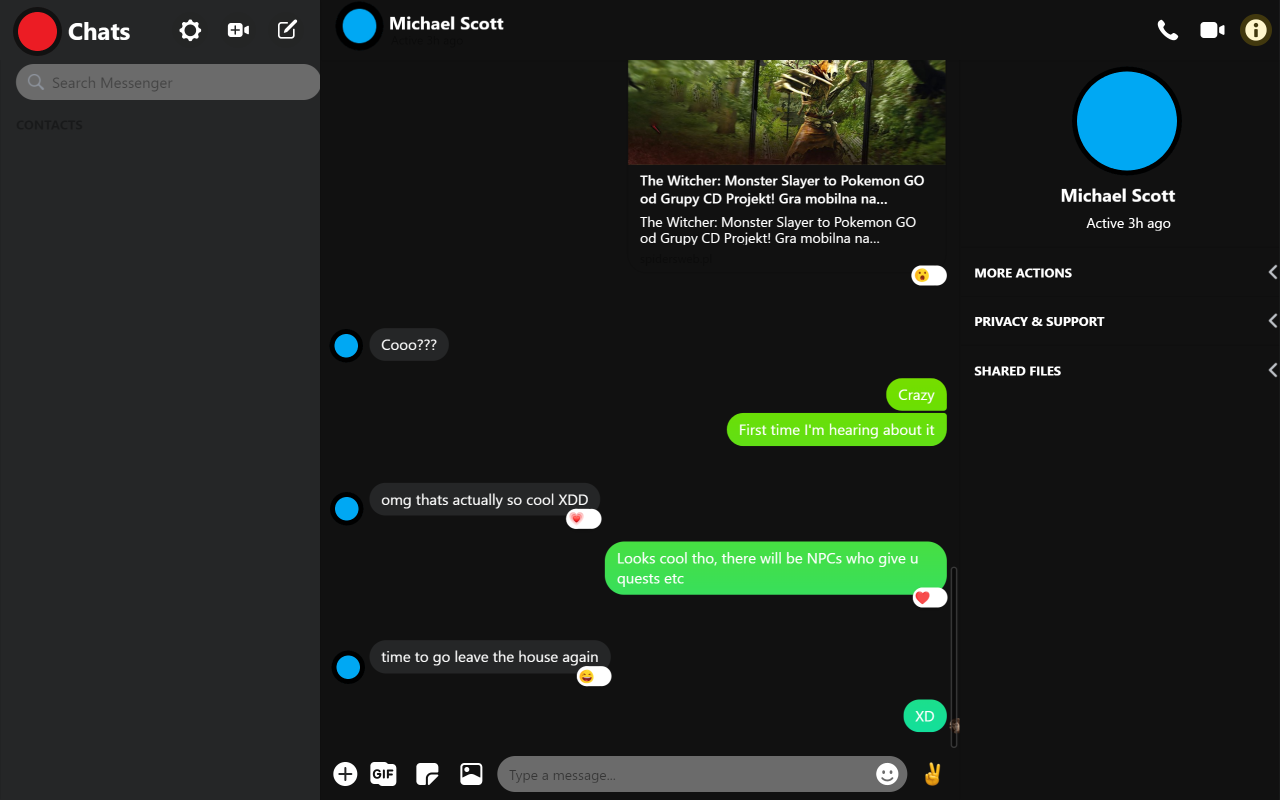 Messenger Dark Mode截图1