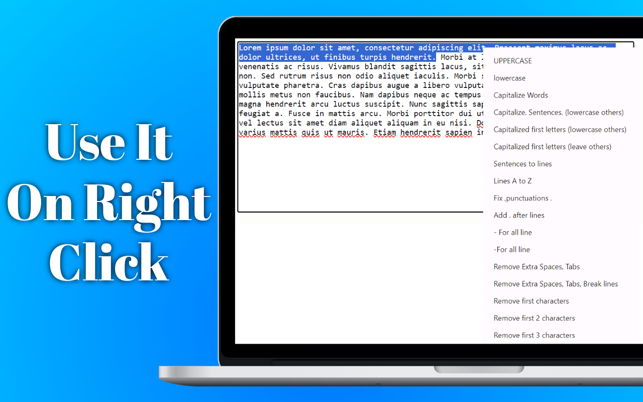 Right Click Text Format截图3