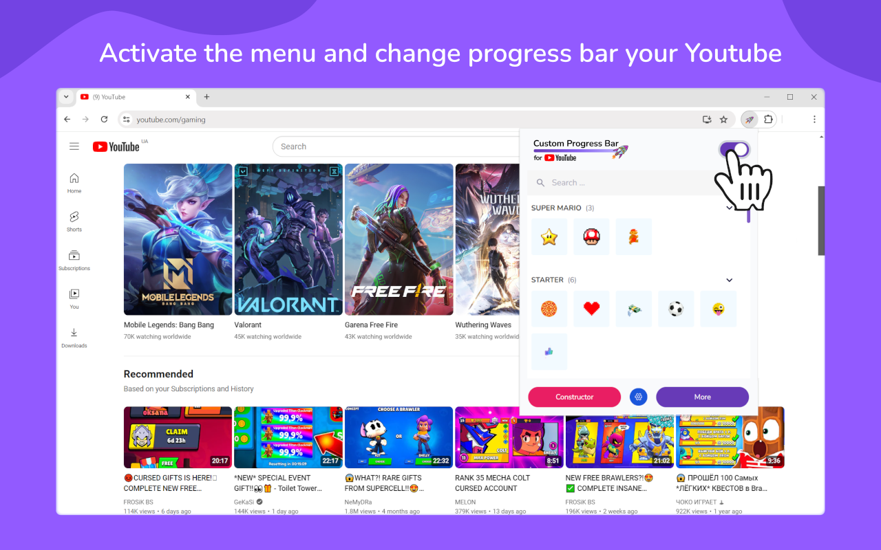 Custom Progress Bar for YouTube™截图6