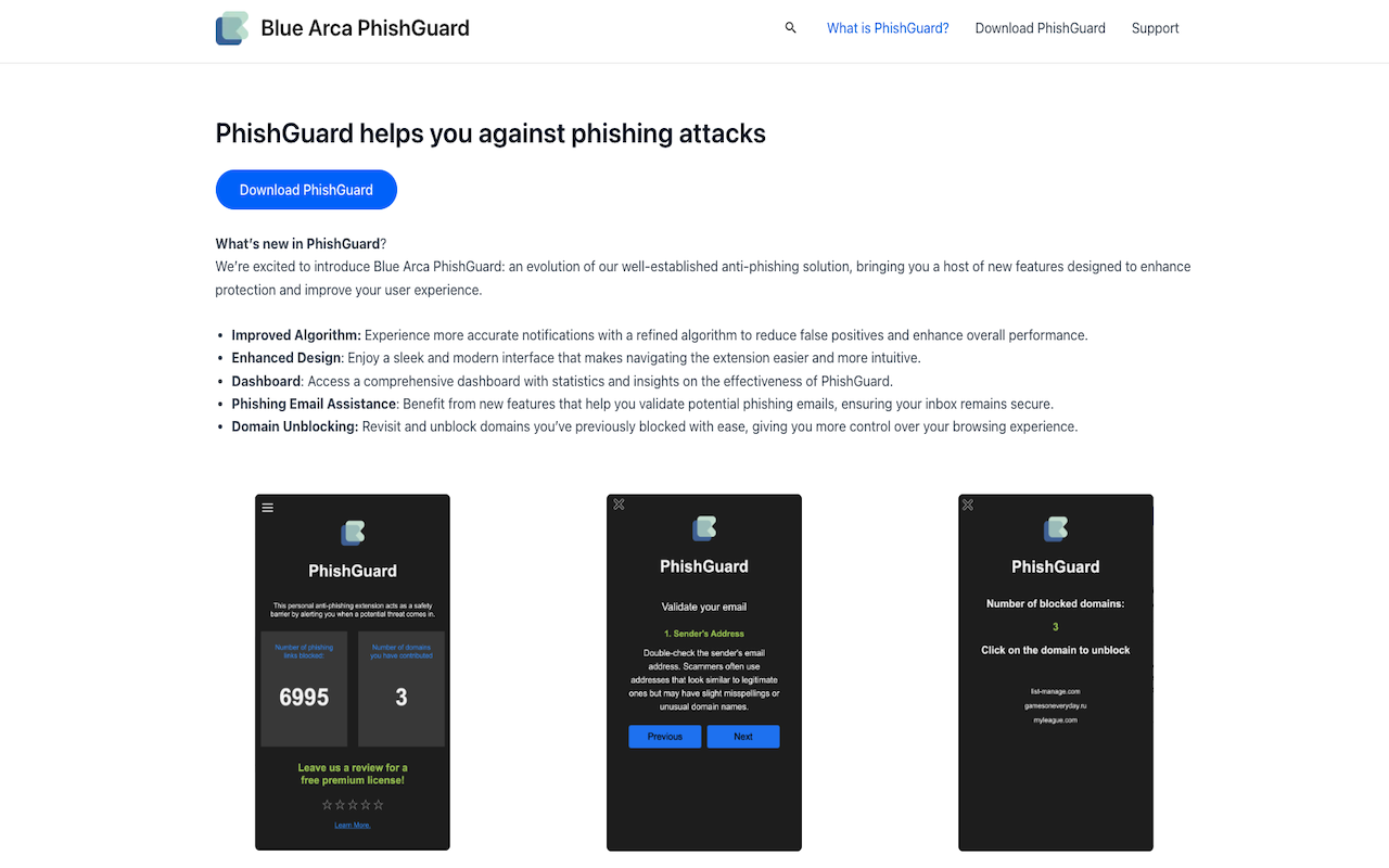 Blue Arca PhishGuard - Phishing Protection for WebMail截图1