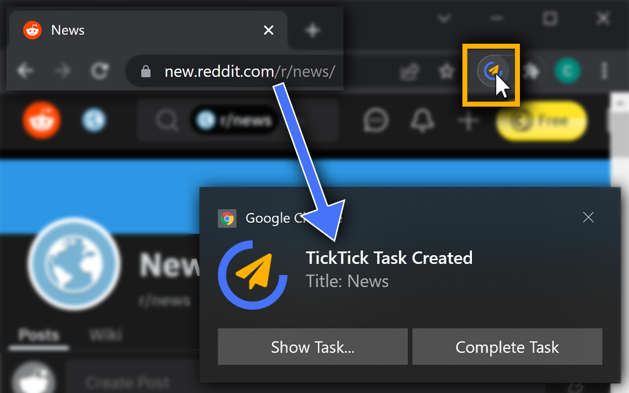 One-Click TickTick截图3