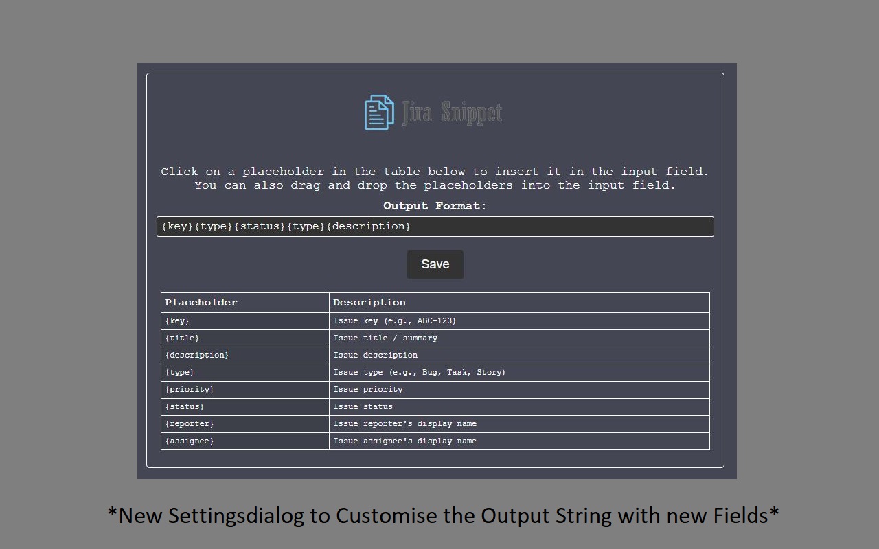 Jira Snippet截图1