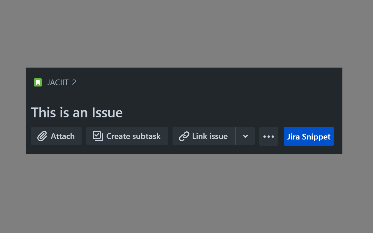 Jira Snippet截图3