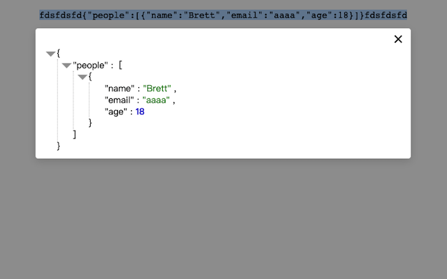 JSON Formatter In Modal截图2