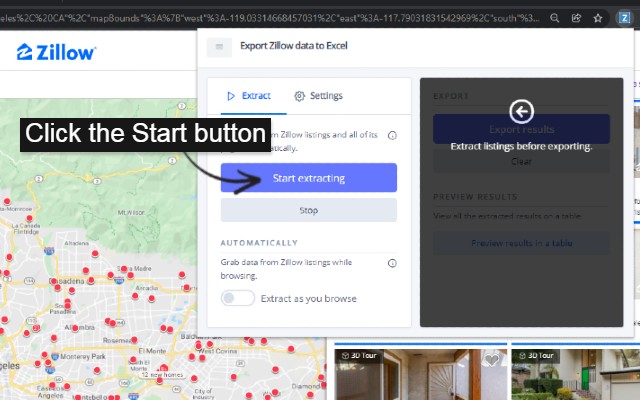 Export Zillow data to Excel截图4