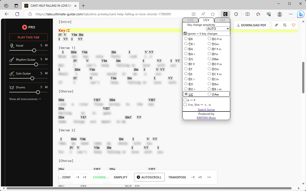 KANTAN Chord截图4