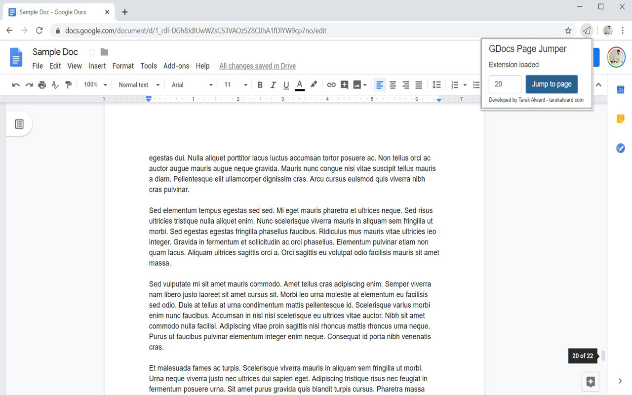 Google Docs Page Jumper截图1