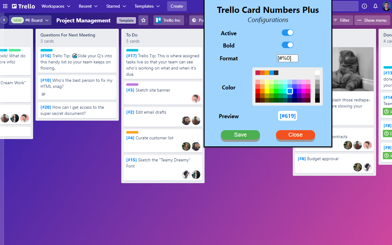 Trello Card Numbers Plus [2023 Update]截图1