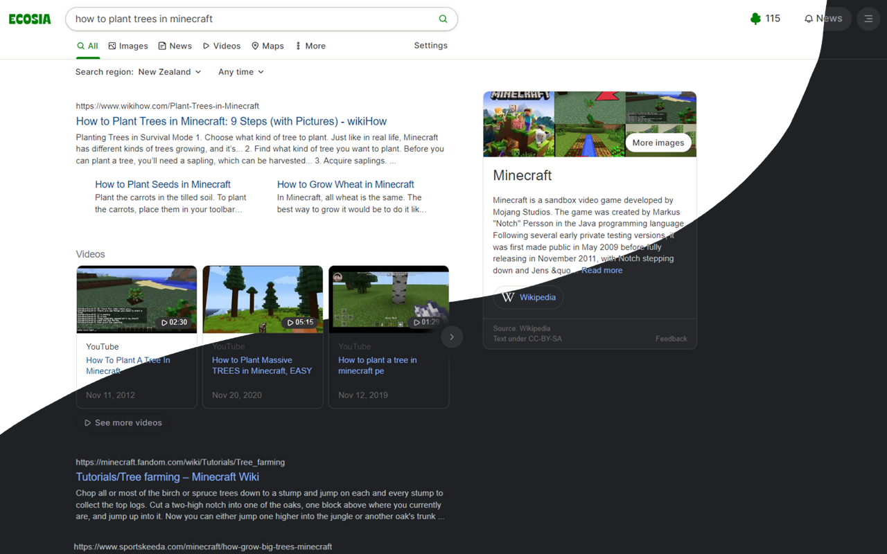 Ecosia Darkmode截图2