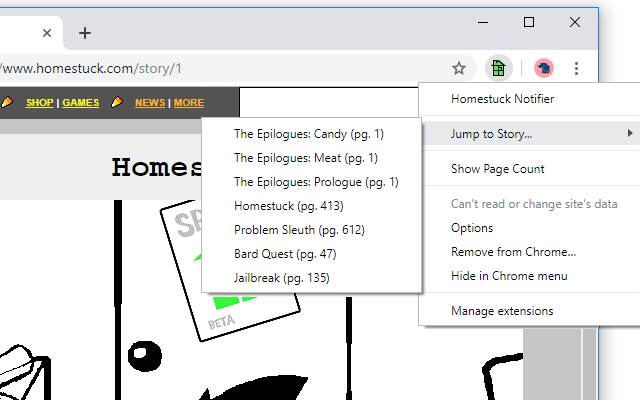 Homestuck Notifier截图5