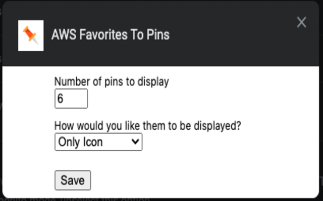 AWS Favorites To Pins截图3