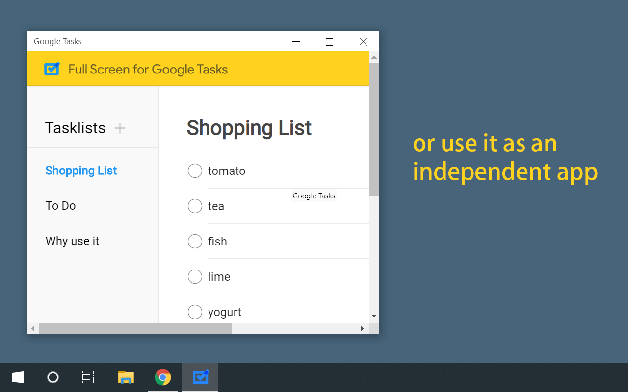 Full Screen for Google Tasks截图1