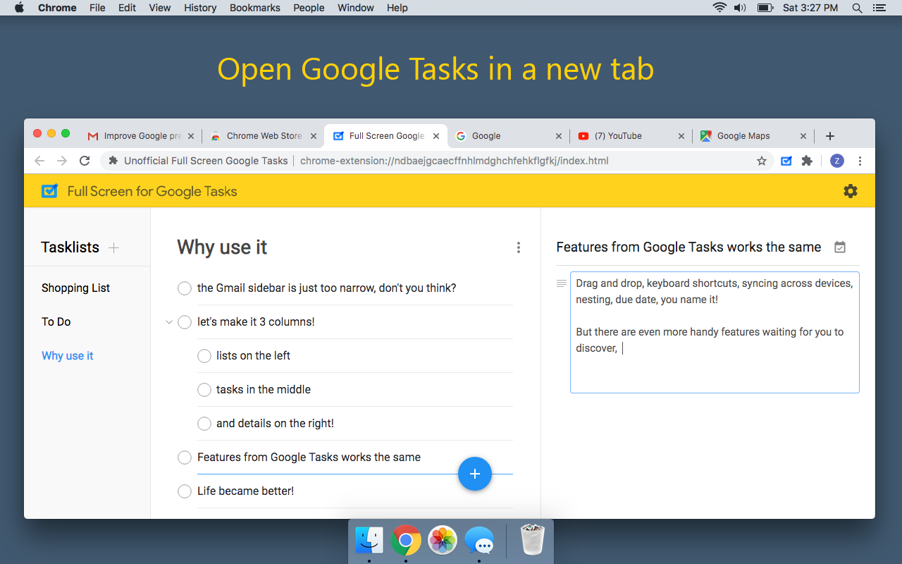 Full Screen for Google Tasks截图3