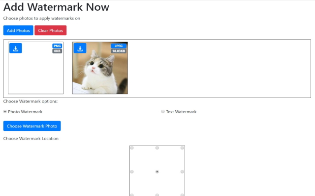 Add Watermark to Photos in Google Chrome™截图1