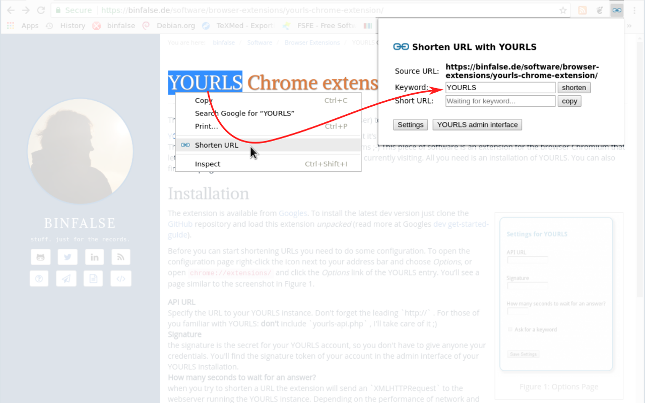 YOURLS截图2