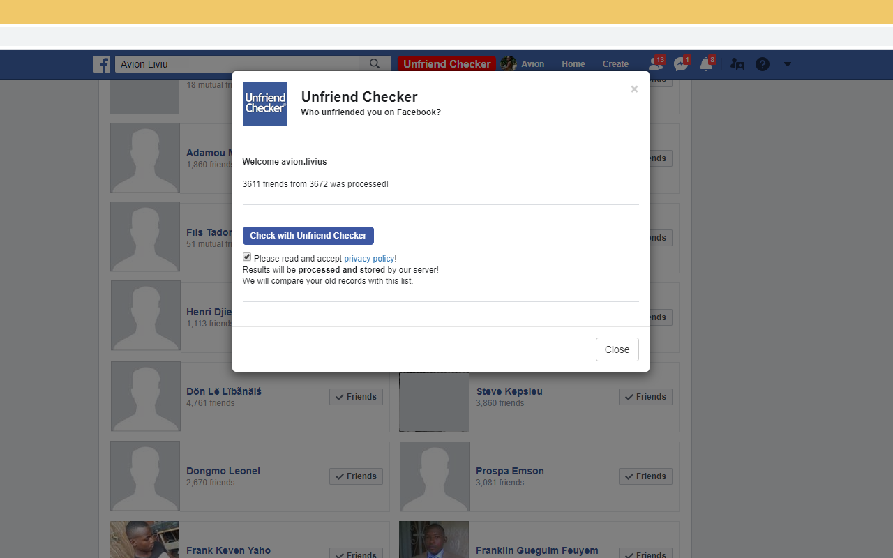 Unfriend Checker截图1