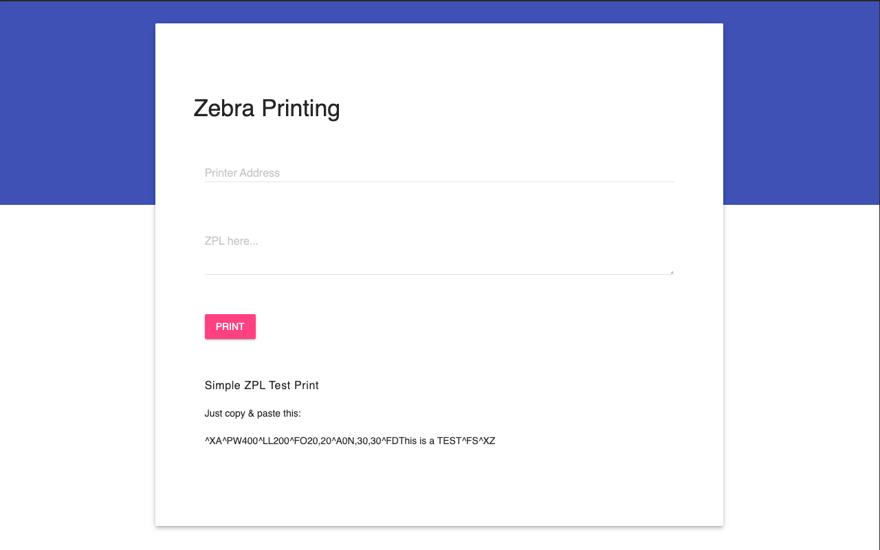 Zebra Printing截图1