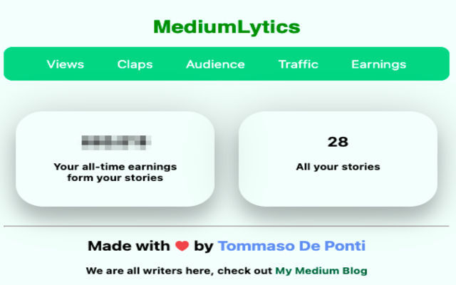 MediumLytics - Awesome Medium Stats截图2