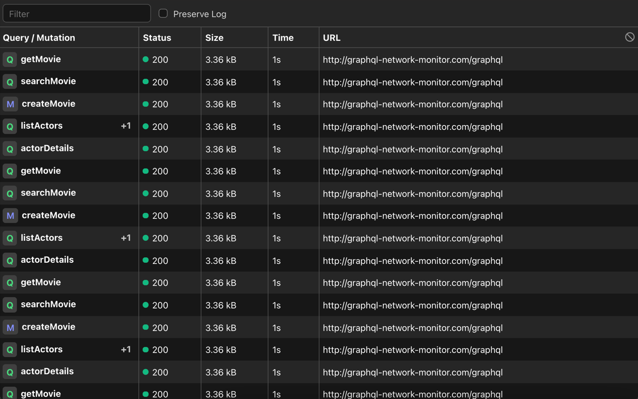 GraphQL Network Inspector截图3