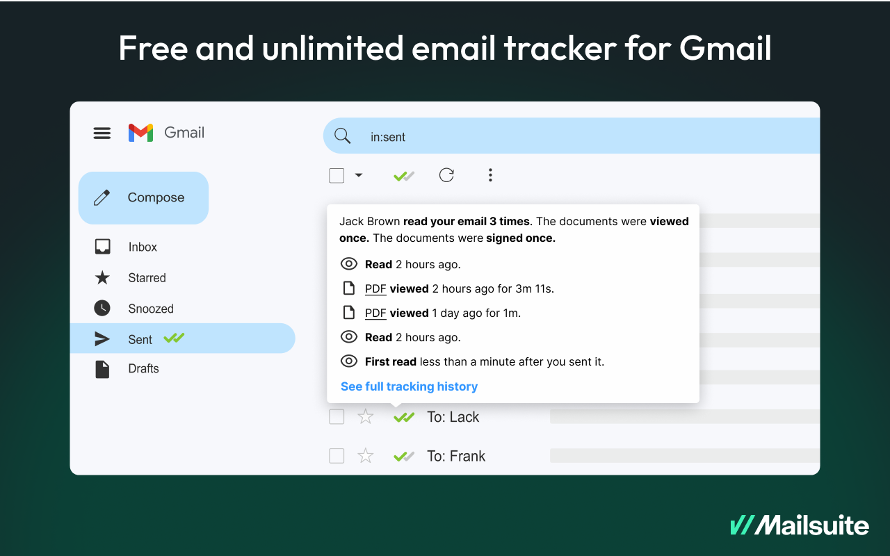 Mailtrack® 邮件跟踪器截图4