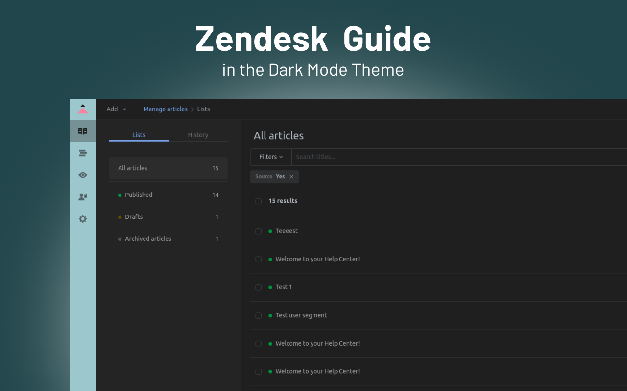 Zendesk Dark Mode Theme截图4