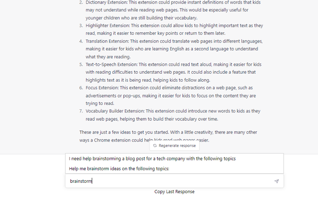ChatGPT Assistant - Autocomplete Prompts截图1