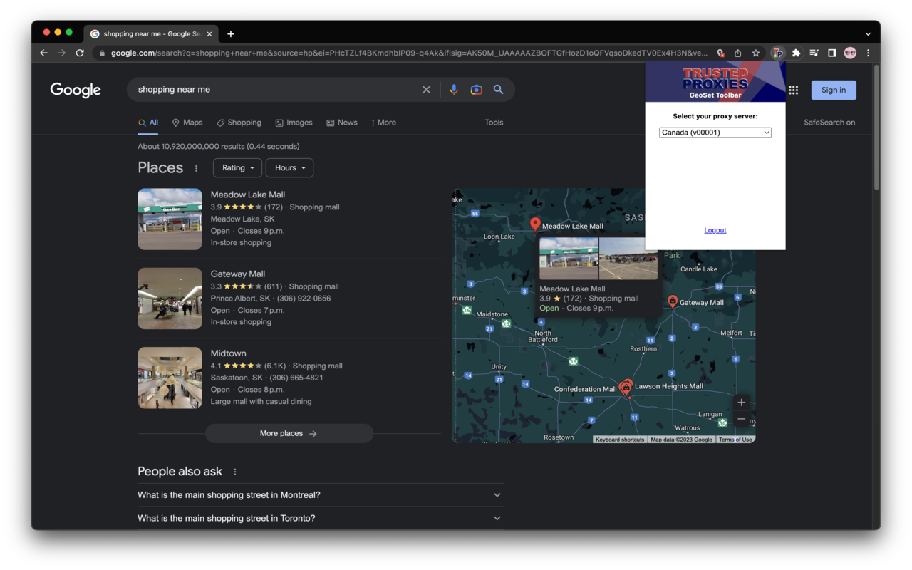 Trusted Proxies GeoSet for Chrome截图1