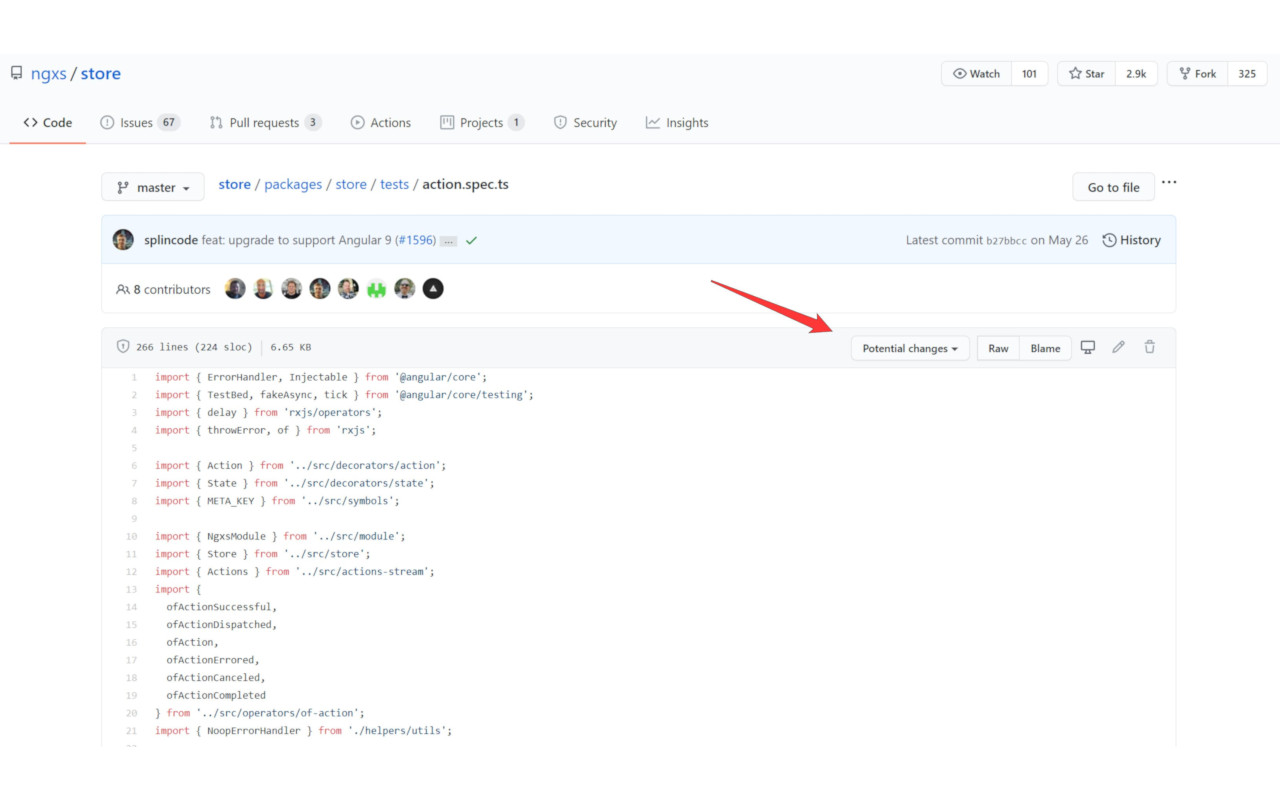 Potential changes for GitHub截图2