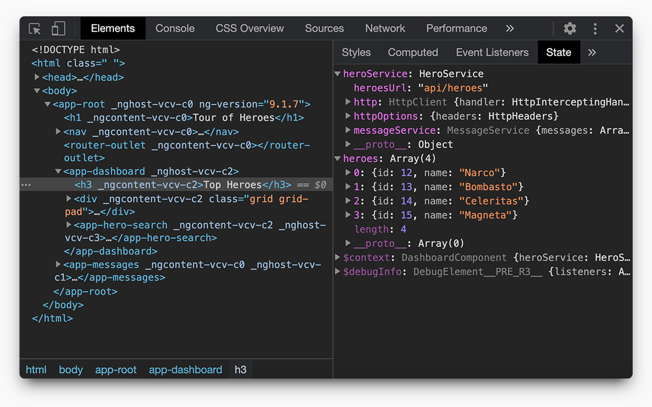 Angular state inspector截图2