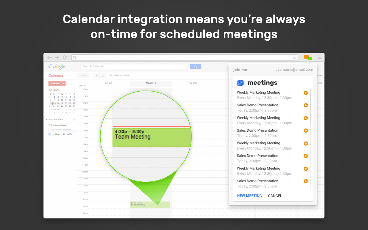 join.me for Google Calendar截图3