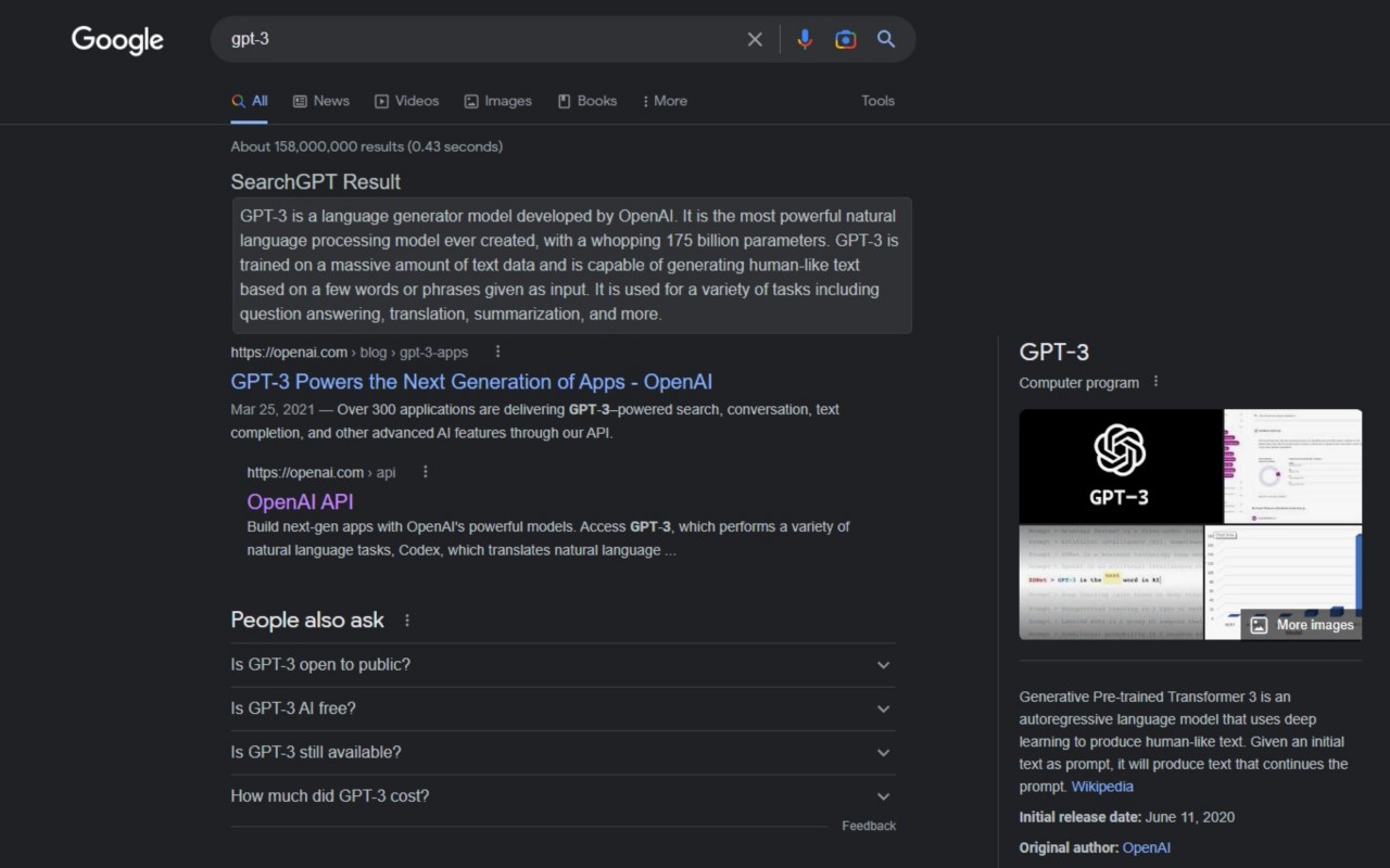 SearchGPT截图1