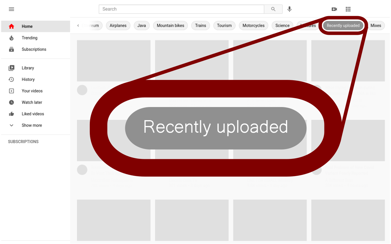 Show recently uploaded videos截图1