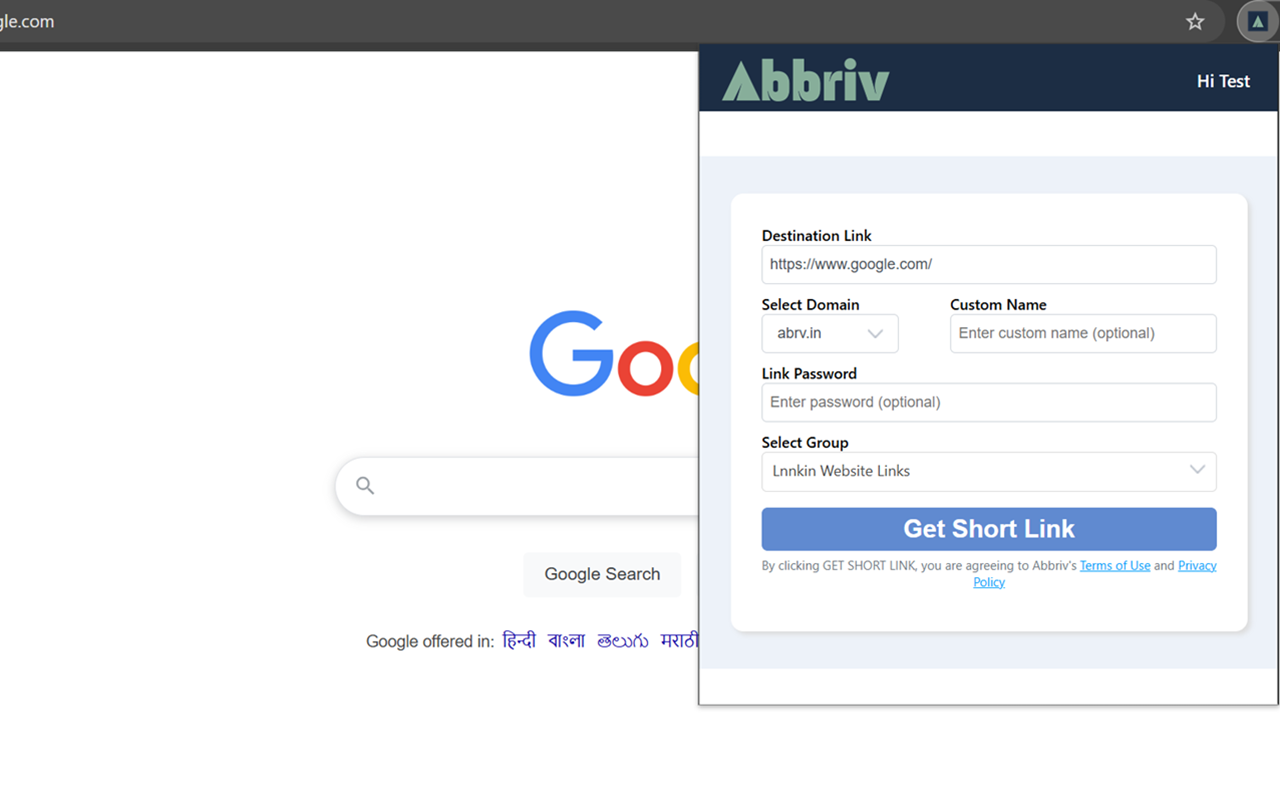 Abbriv - Safe Url Shortener截图1