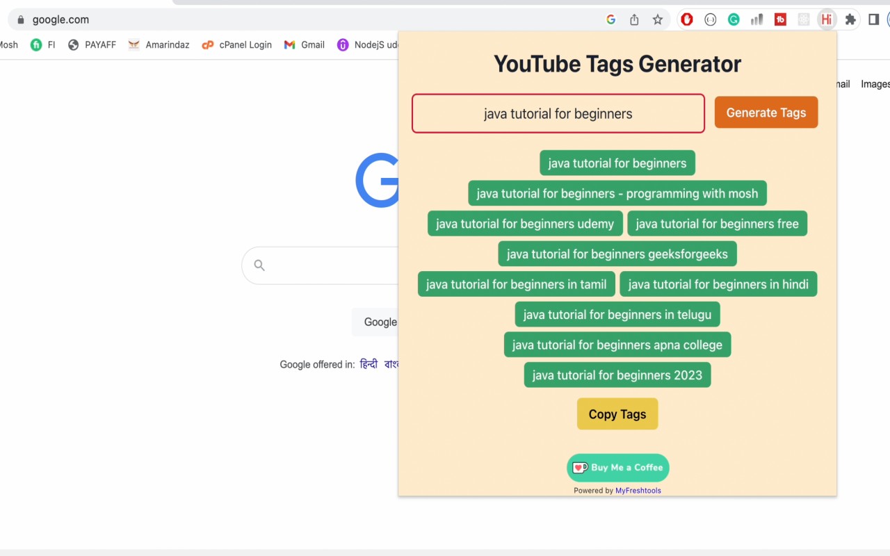 YouTube Tags Generator截图1
