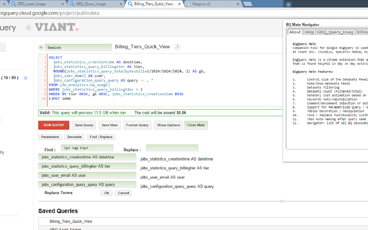 BigQuery Mate截图5