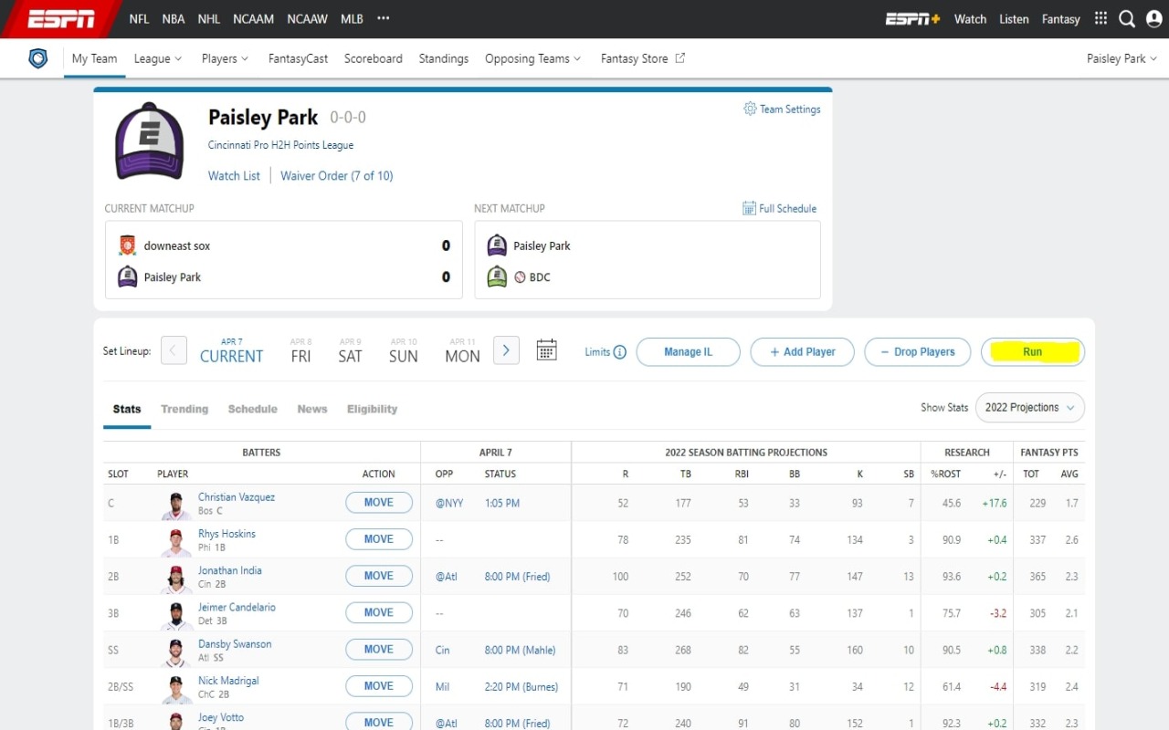 Fantasy Baseball Tool截图1