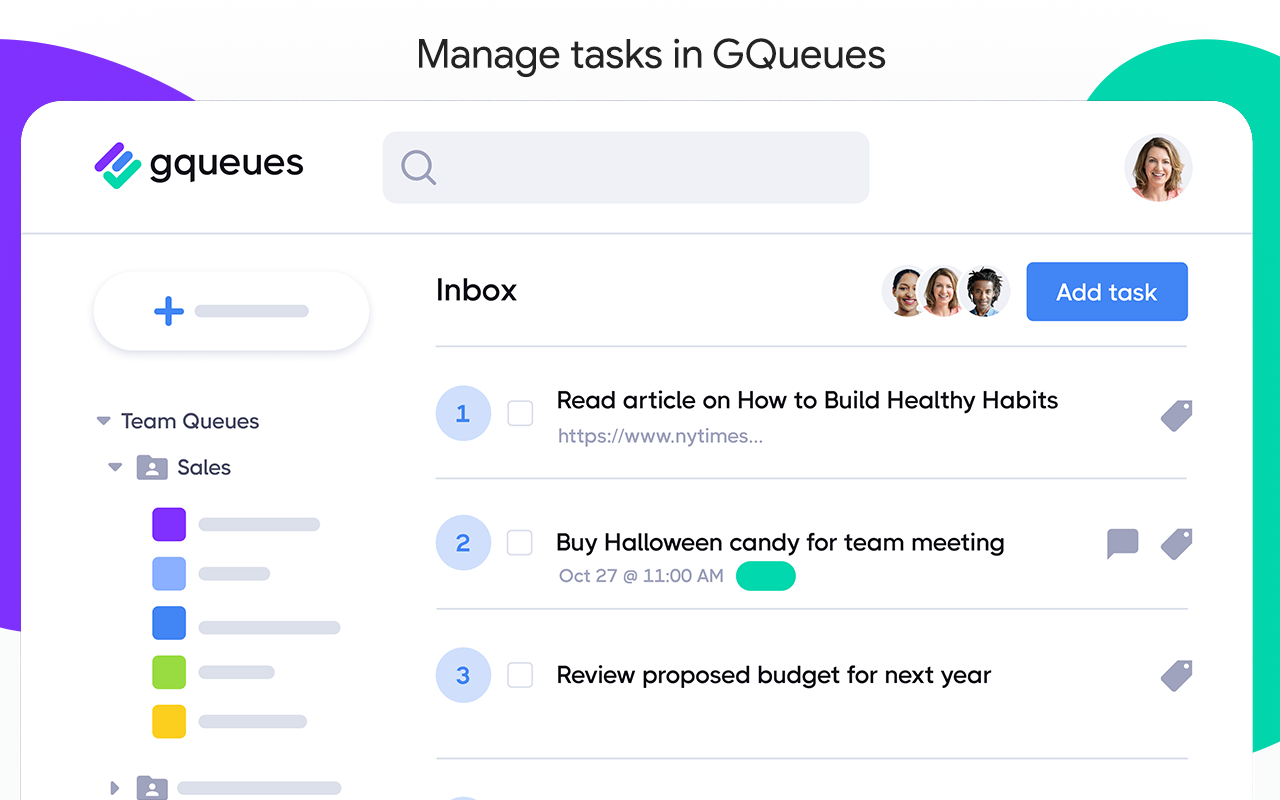 GQueues Chrome Extension截图2