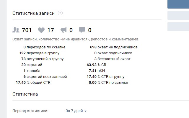 Статистика в Рекламном кабинете ВК截图1