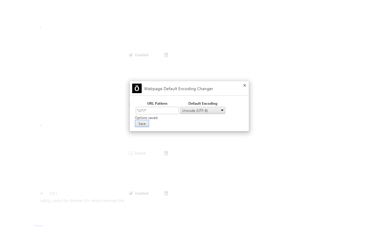 Webpage Default Encoding Changer截图1