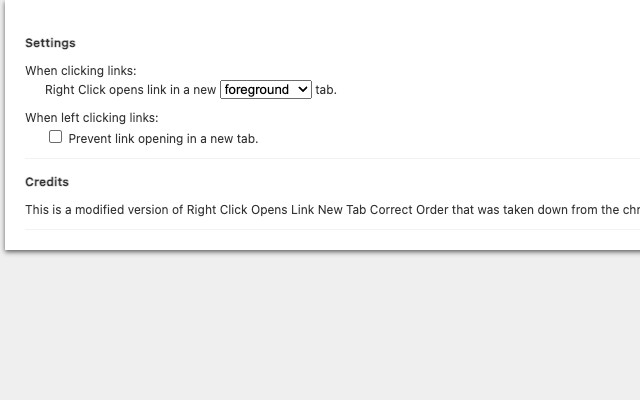 Right Click Opens Link New Tab截图1