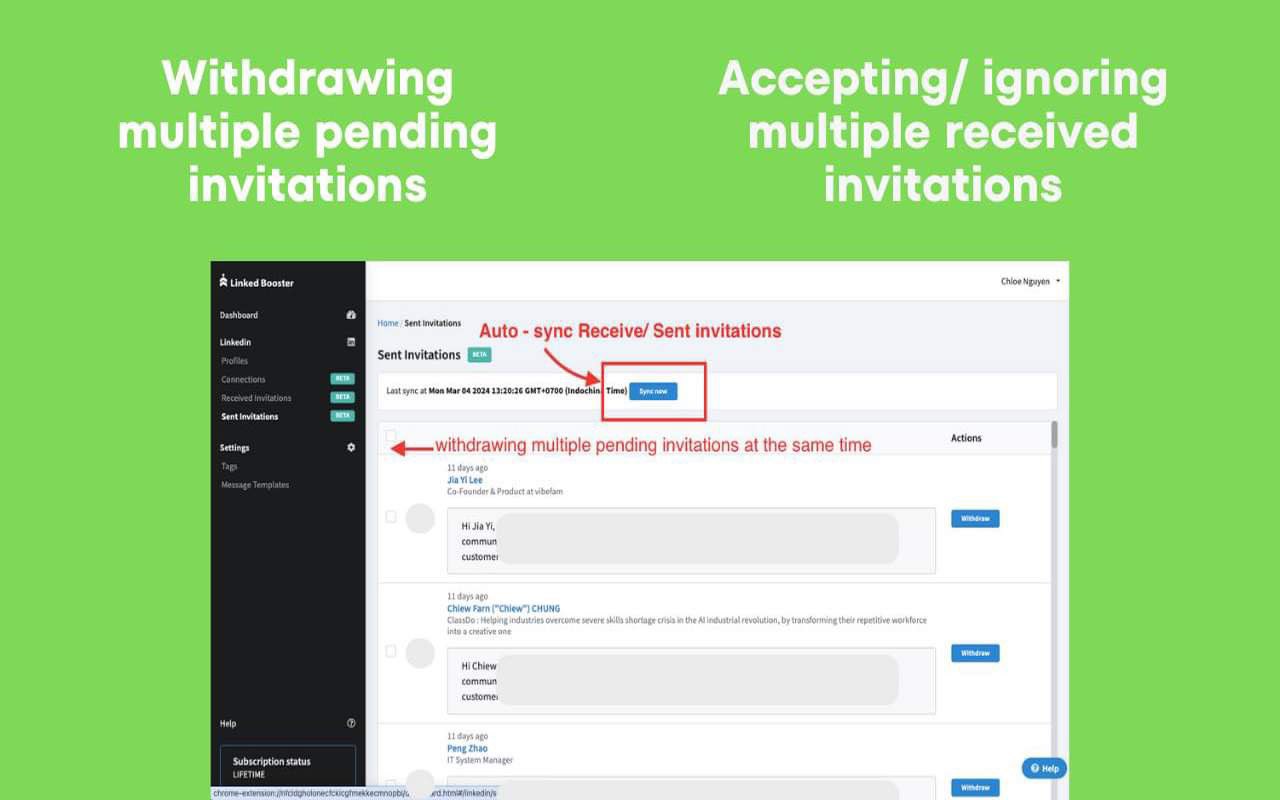 Linked Booster - Social Automation Tool截图2