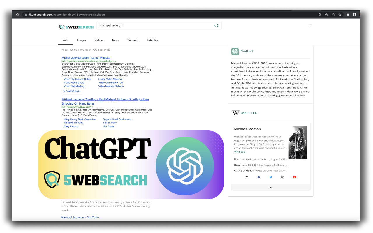 ChatGPT for Web Search截图2