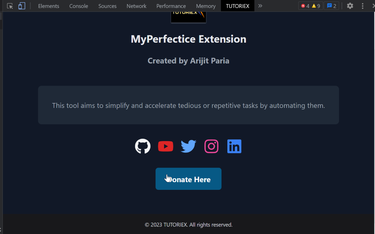 Tutoriex Extension截图1