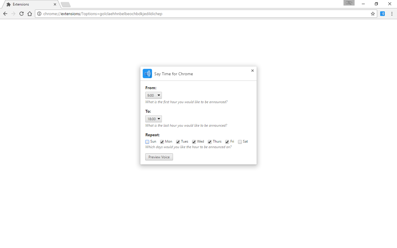 Say Time for Chrome截图1